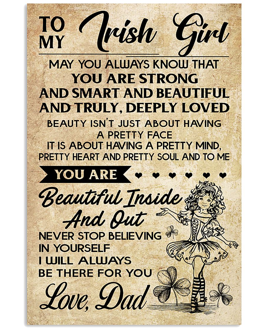 TO MY Irish Girl - DAD 16x24 Poster