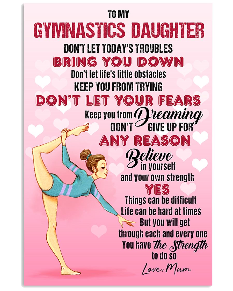 GYMASTICS - DON'T LET TODAY'S TROUBLES POSTER 11x17 Poster