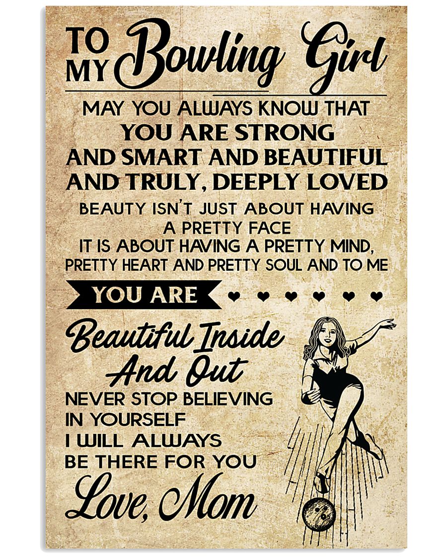 TO MY Bowling Girl 16x24 Poster
