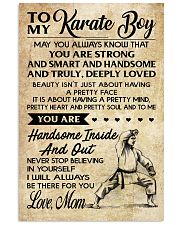 TO MY KARATE BOY - MOM 16x24 Poster front