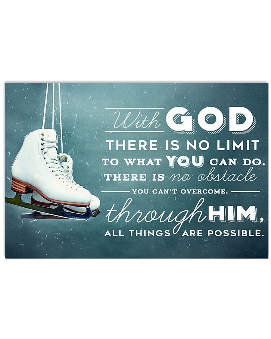 SKATE - WITH GOD 17x11 Poster