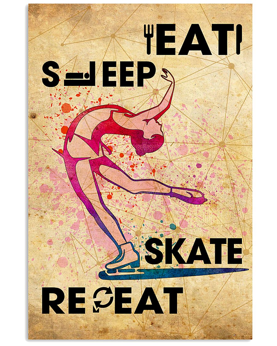 EAT SLEEP SKATE - POSTER 11x17 Poster