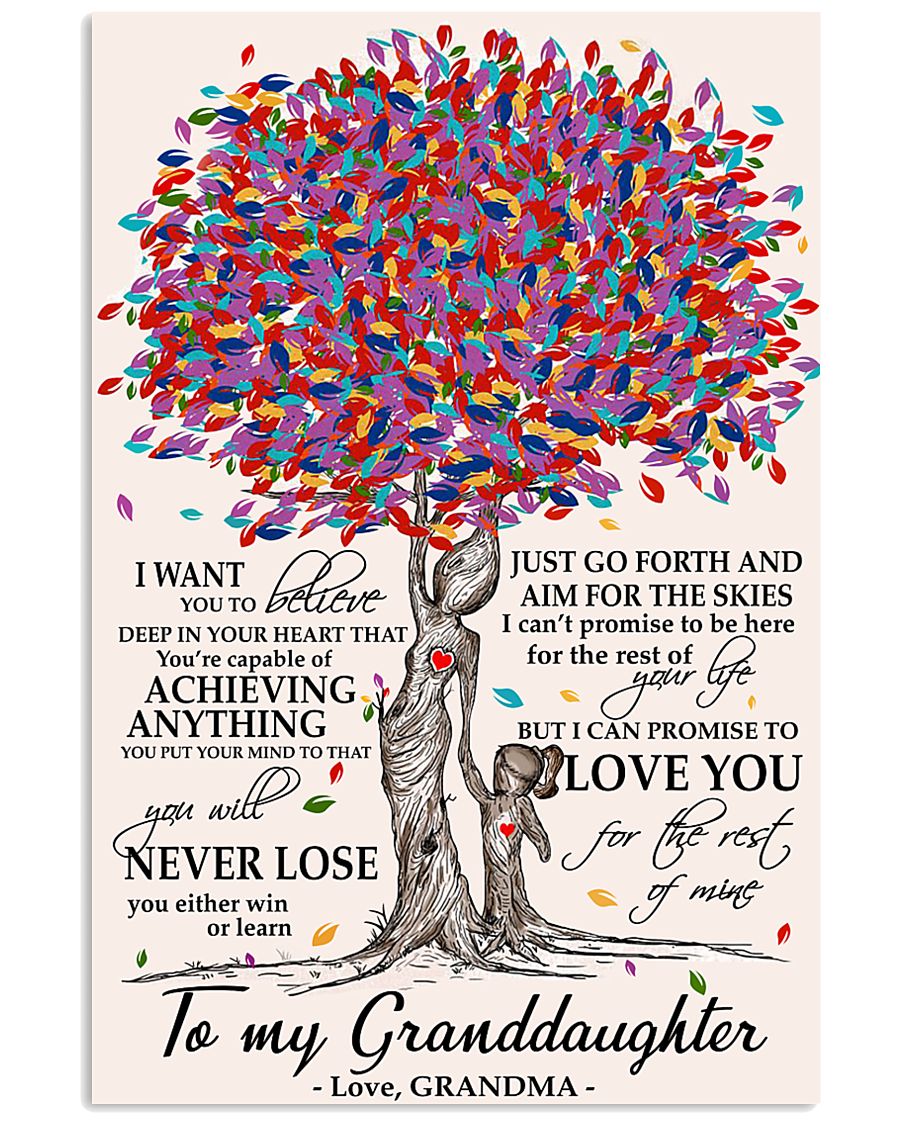 TO MY GRANDDAUGHTER 11x17 Poster