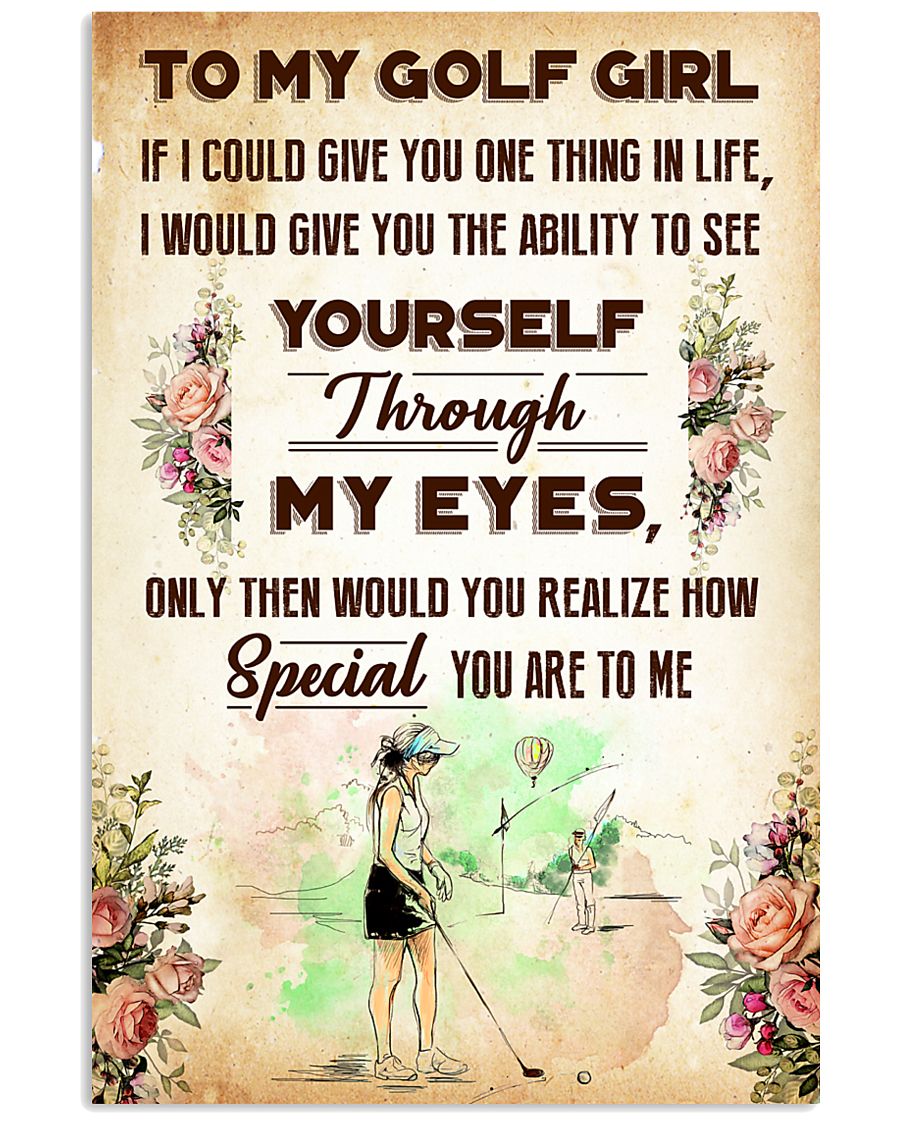TO MY GOLF GIRL - YOU ARE TO ME 11x17 Poster