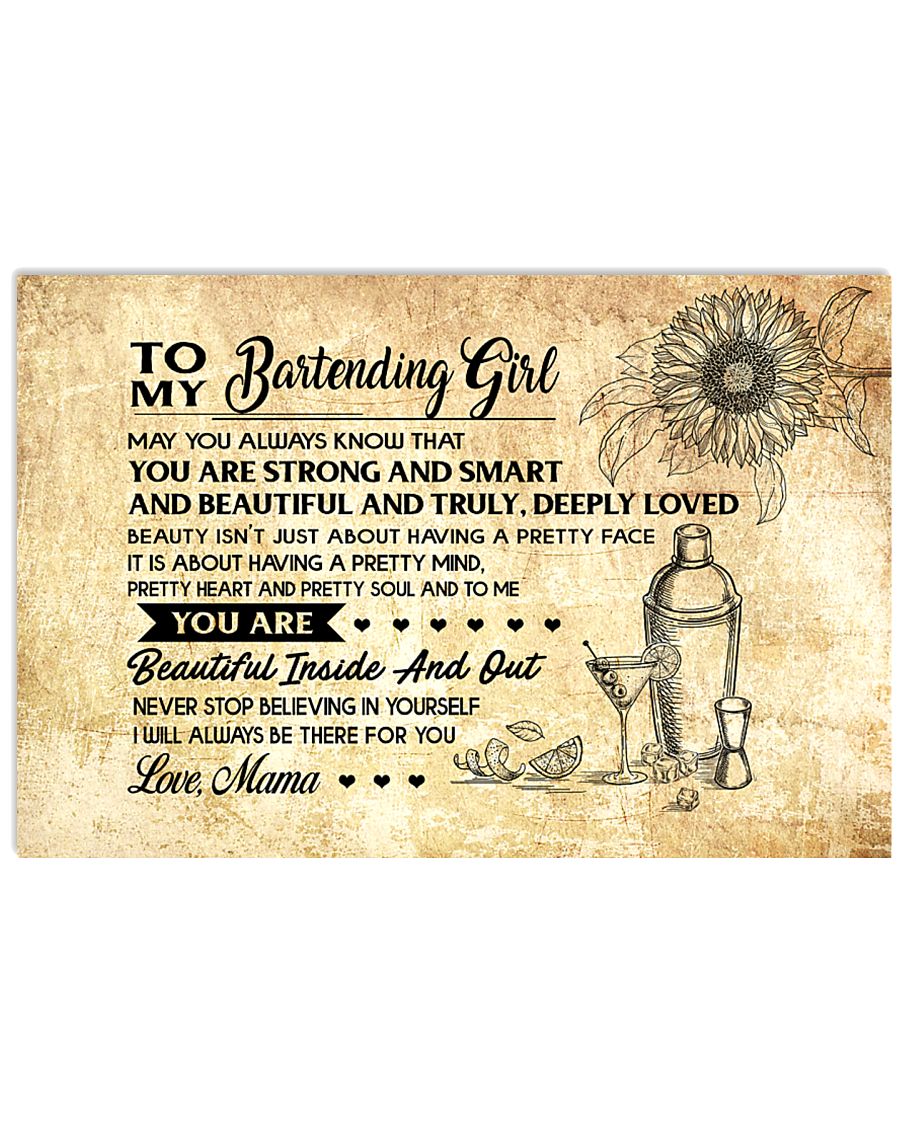 8- TO MY BARTENDING GIRL - RPILLOWCASE - MAMA KD 17x11 Poster