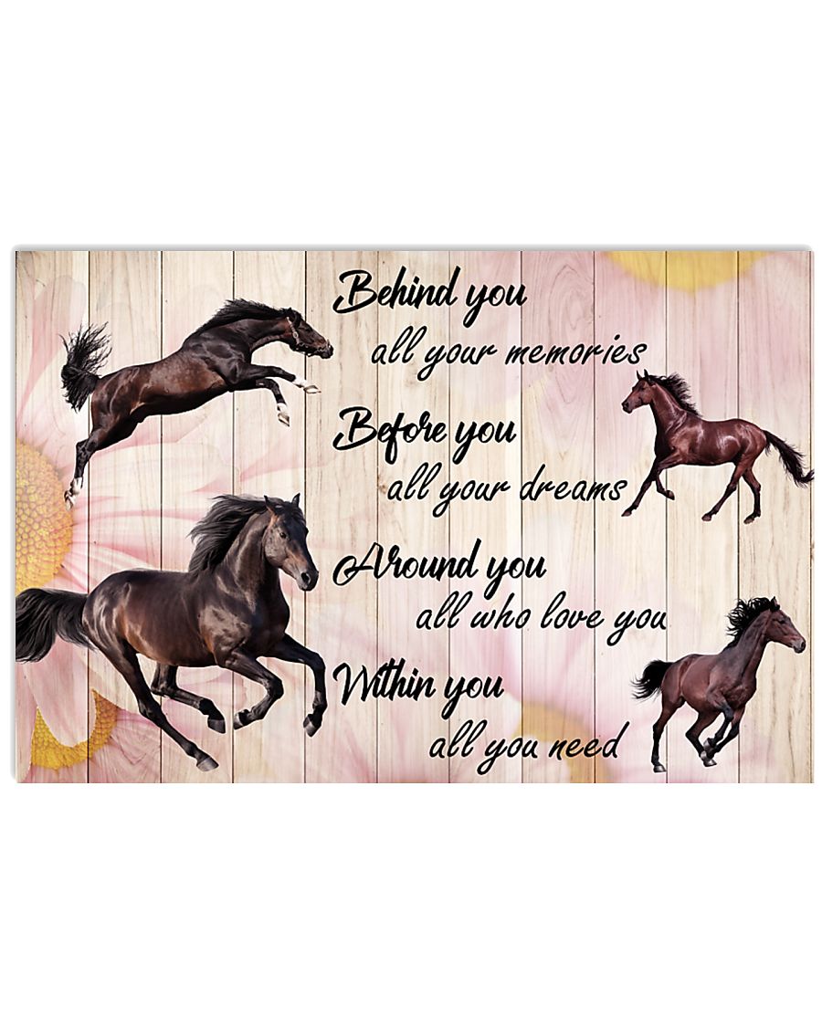 Horse - Behind You All Your Memories 17x11 Poster