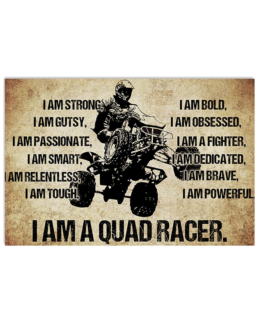 9-I AM A quad racer POSTER 17x11 Poster