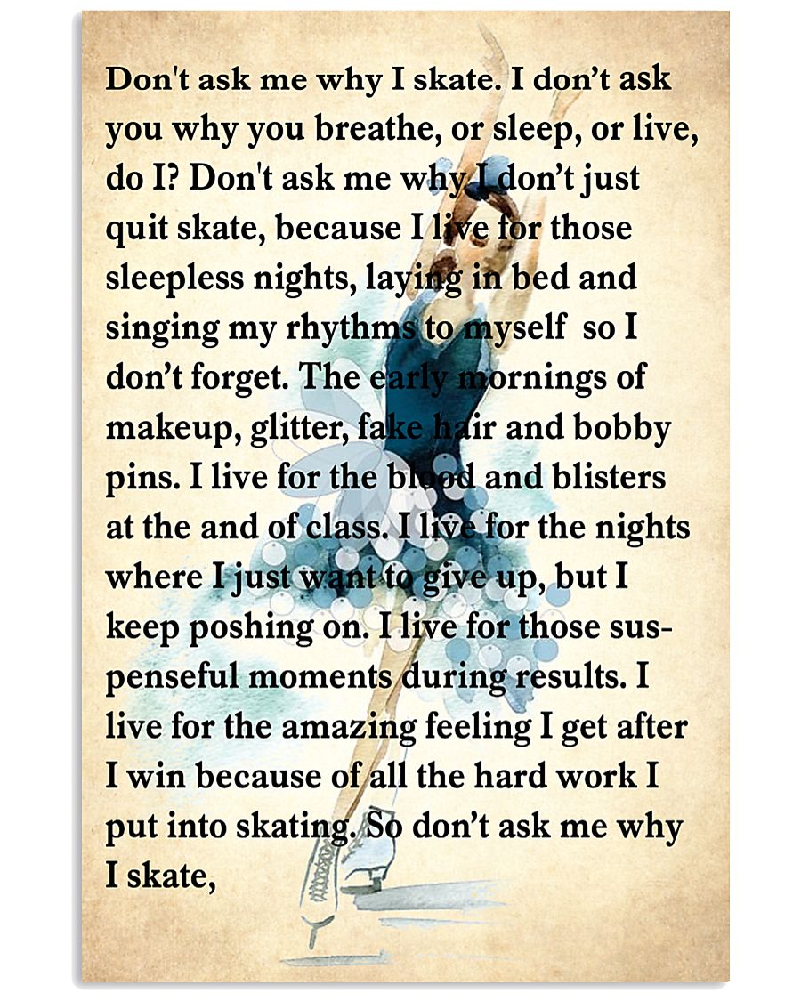 3-skating- dont ask me why poster KD 2 16x24 Poster