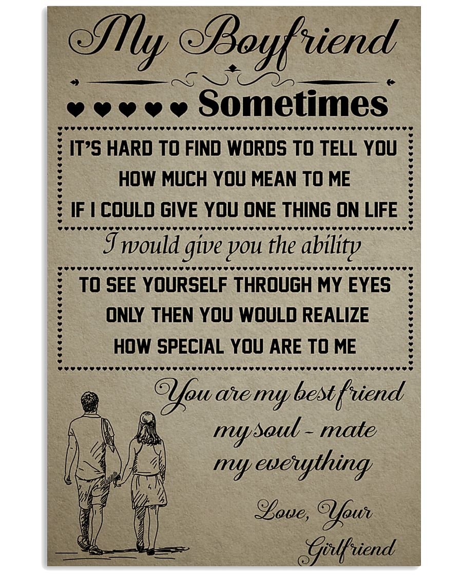 11-MY BOYFRIEND SOMETIMES- GIRLFRIEND 16x24 Poster