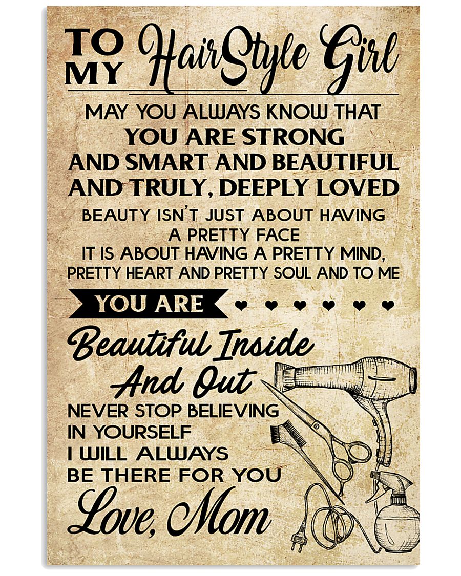 TO MY HAIR STYLE GIRL POSTER 24x36 Poster