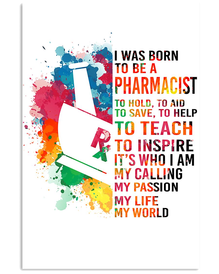 PHARMACIST - I WAS BORN 11x17 Poster