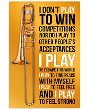 TROMBONE - I DON'T PLAY TO WIN COMPETITIONS 11x17 Poster front