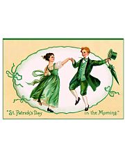 St patricks day in the morning poster 17x11 Poster front
