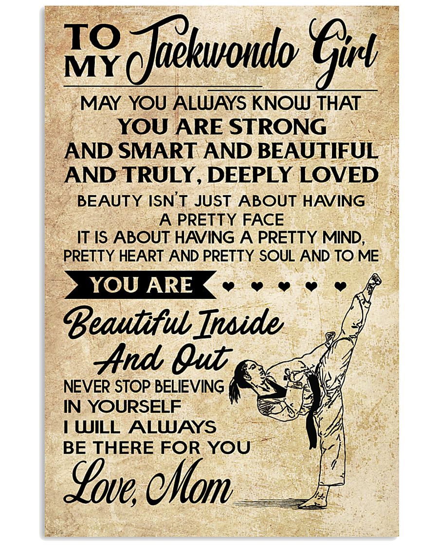 TO MY Taekwondo Girl 11x17 Poster