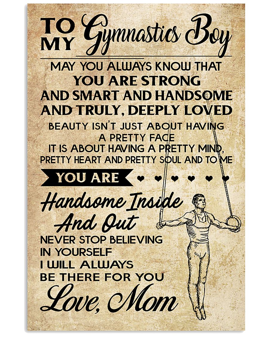 TO MY Gymnastics Boy - Mom 16x24 Poster