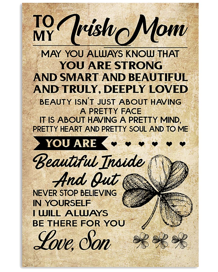 TO MY Irish MOM SON 16x24 Poster