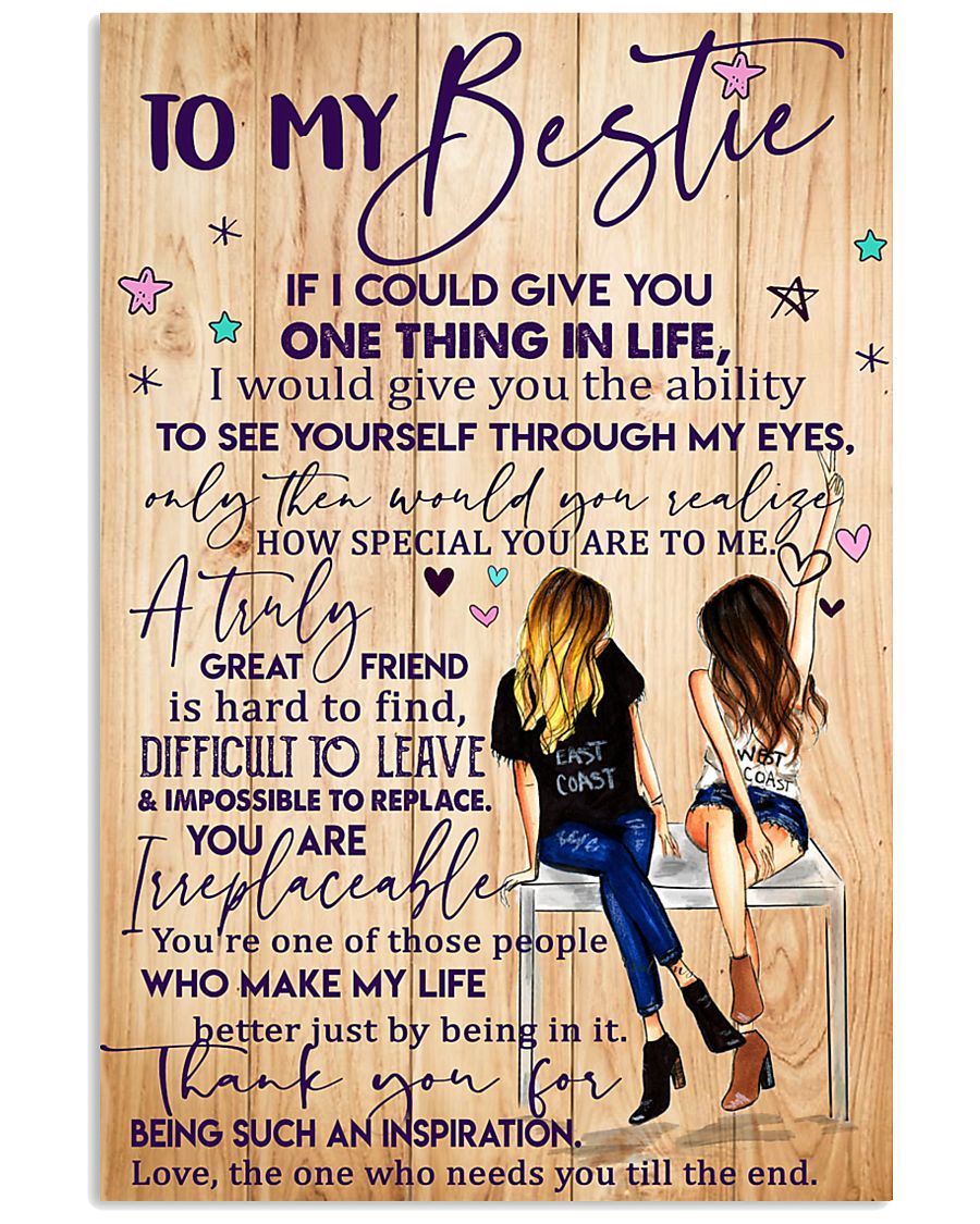 To My Bestie Poster 11x17 Poster