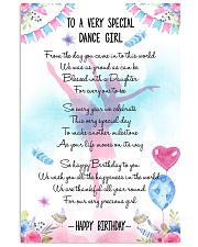 DANCE GIRL - TO A VERY SPECIAL 11x17 Poster front