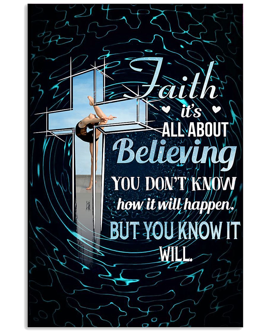 GYMNASTICS - FAITH IT'S ALL ABOUT BELIEVING 11x17 Poster
