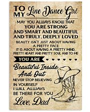 TO MY LINE DANCE GIRL - DAD 16x24 Poster front