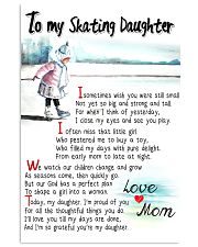 TO MY SKATING DAUGHTER - I SOMETIMES WISH 11x17 Poster front