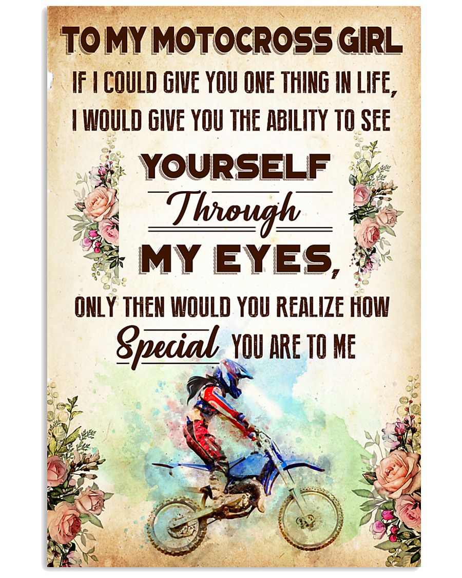 TO MY MOTOCROSS GIRL - YOU ARE TO ME 11x17 Poster