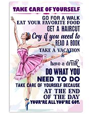 Take care of yourself - DANCE 11x17 Poster front