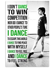 7- I DON'T DANCE TO WIN COMPETITION - IRISH DANCE 11x17 Poster front