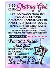 12 TO MY Skating Girl - Mom and Dad 16x24 Poster front