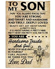 TO MY SON- DAD 16x24 Poster front
