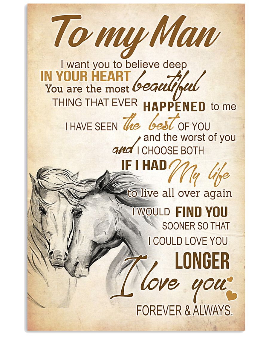 HORSE- TO MY MAN I WANT YOU TO BELIVE DEEP POSTER 11x17 Poster
