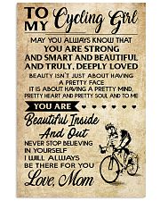 TO MY cycling GIRL- MOM 16x24 Poster front