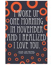 NOVEMBER- I WOKE UP ONE MORNING 16x24 Poster front