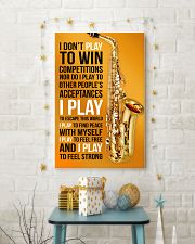 26- SAXOPHONE - I DON'T PLAY TO WIN COMPETITIONS K 11x17 Poster lifestyle-holiday-poster-3