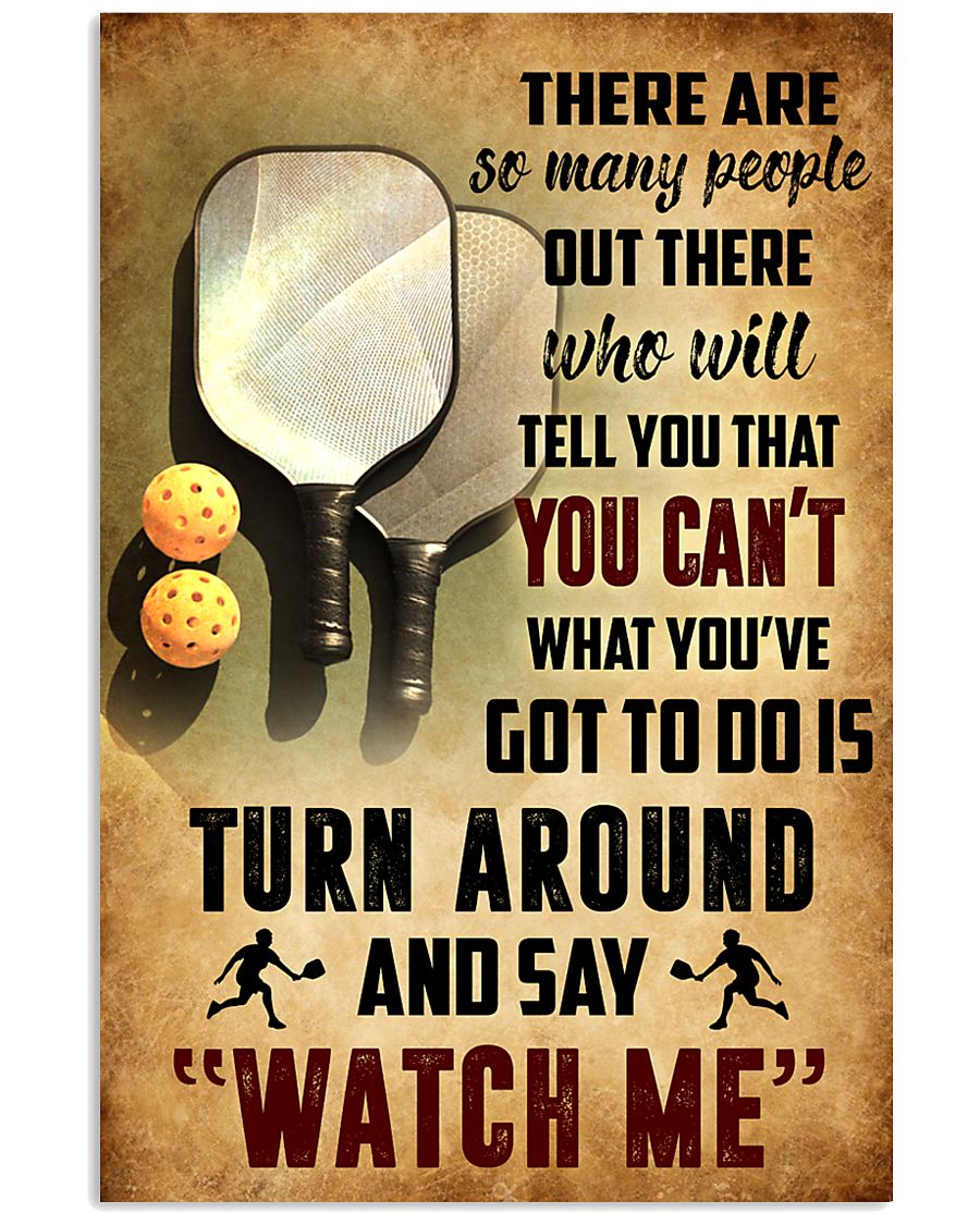 PICKLEBALL - THERE ARE SO MANY PEOPLE POSTER SKY 11x17 Poster