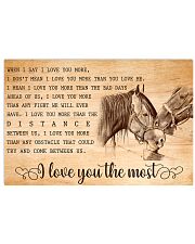 HORSE - I LOVE YOU THE MOST 17x11 Poster front