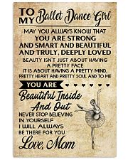 2-TO MY BALLET DANCE GIRL- MOM KD 16x24 Poster front
