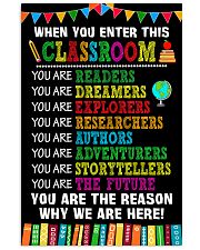 WHEN YOU ENTER THIS CLASSROOM POSTER 11x17 Poster front