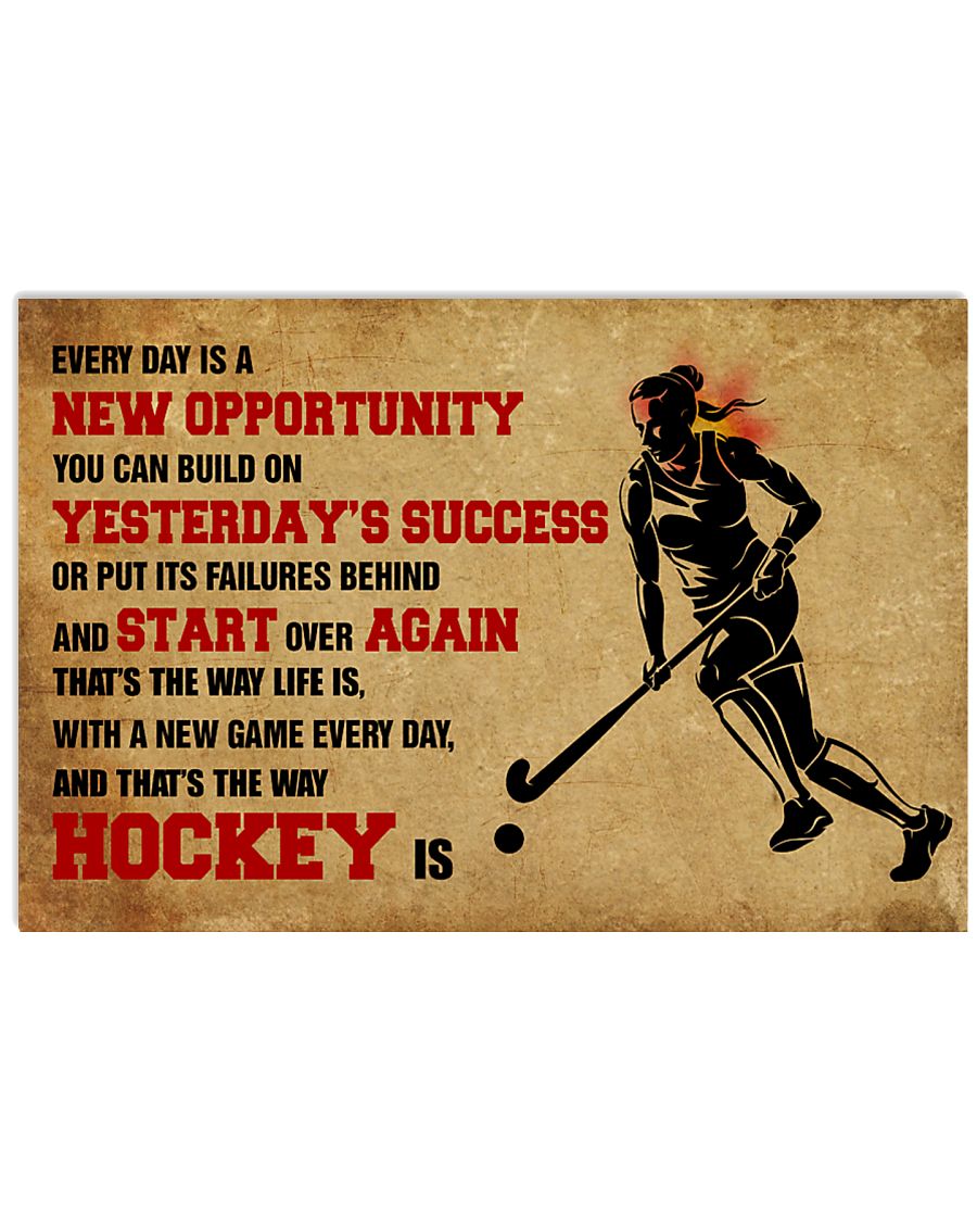 HOCKEY YESTERDAYS SUCCESS 17x11 Poster