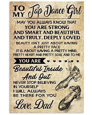TO MY TAP DANCE GIRL - DAD 16x24 Poster front