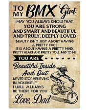 TO MY BMX Girl DAD 11x17 Poster front