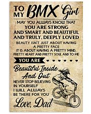 TO MY BMX Girl DAD 24x36 Poster front
