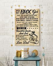 TO MY BMX Girl DAD 24x36 Poster lifestyle-holiday-poster-3