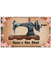 Sewing lovers Door Mat Nana's She Shed Doormat 28" x 17" front