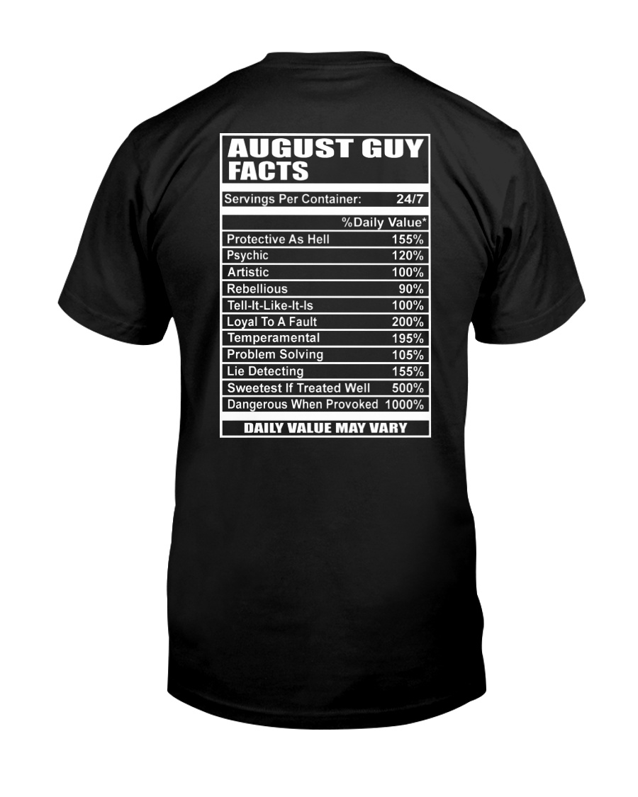 AUGUST GUY FACTS Classic T-Shirt