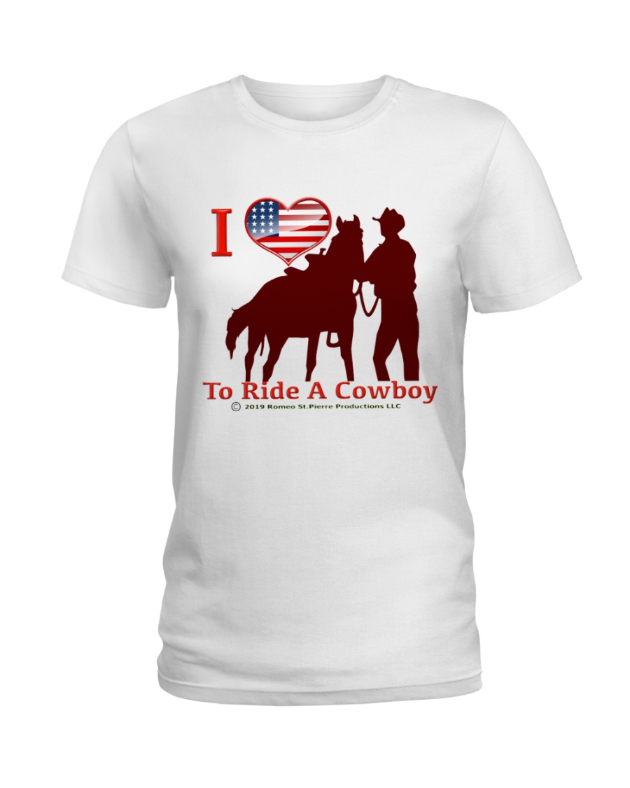 Love to ride a cowboy Ladies T-Shirt