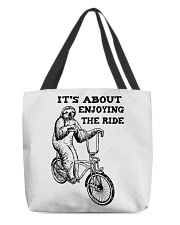 Sloth Riding Bicycle All-Over Tote tile