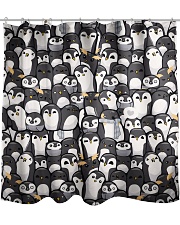 Penguin 3D All Over Print Shower Curtain tile