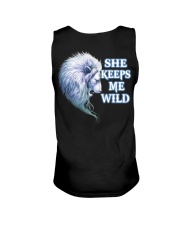 Family Dark And Light Couple Lion Keep She Back Unisex Tank tile