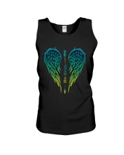 Family Her Guardian Loves His Angel His Unisex Tank tile